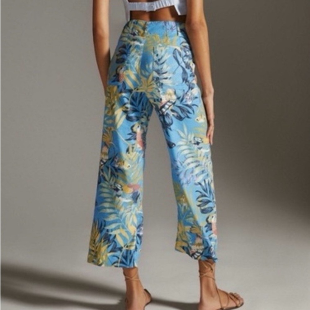 Anthropologie Maeve the Colette linen blend  wide leg pant 
6